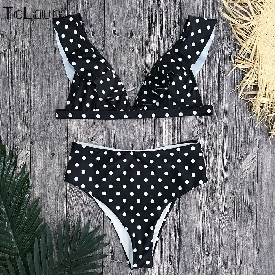 Bikini Set High Waist Bikini Polka Dot Biquinis Summer Beach Wear