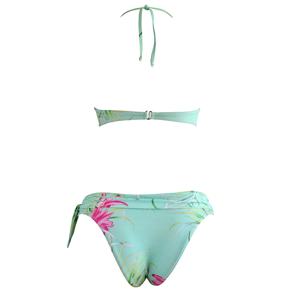 Cute Bikini Back Cheeky Bottom mint green floral adriana degreas