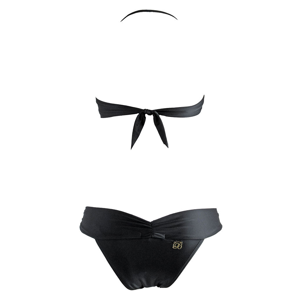 Brigitte Dani Bandeau Bikini - Black