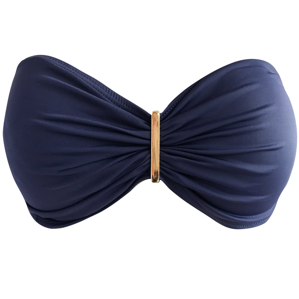 Brigitte Dani Bandeau Bikini - Navy Blue