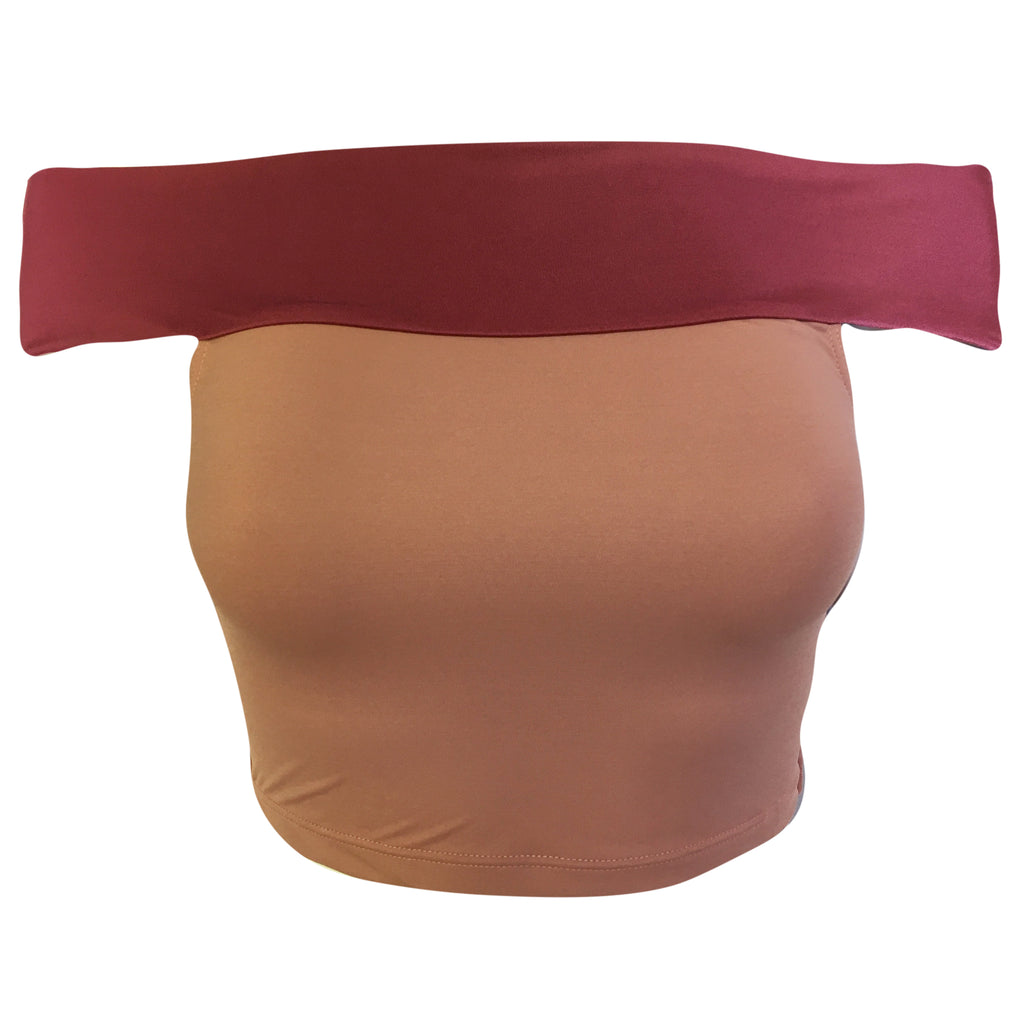 Brigitte Lou Off the Shoulder Crop Top Bikini