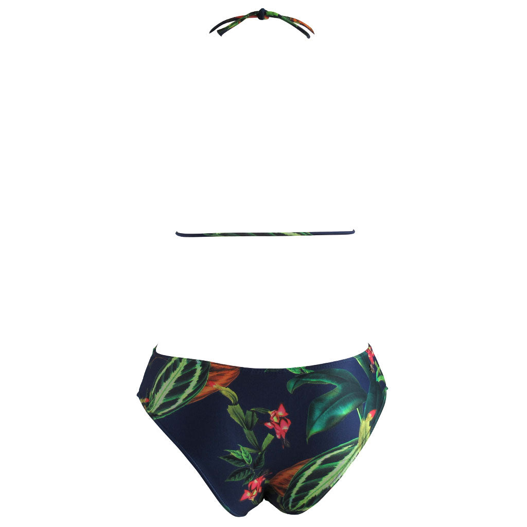 Cia Maritima navy blue floral tropical monokini