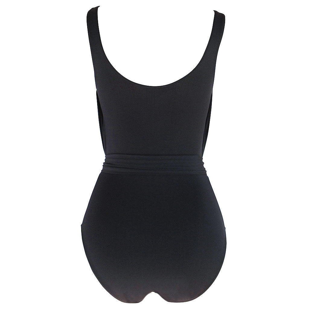 Classic Black Tunic One Piece Swimsuit