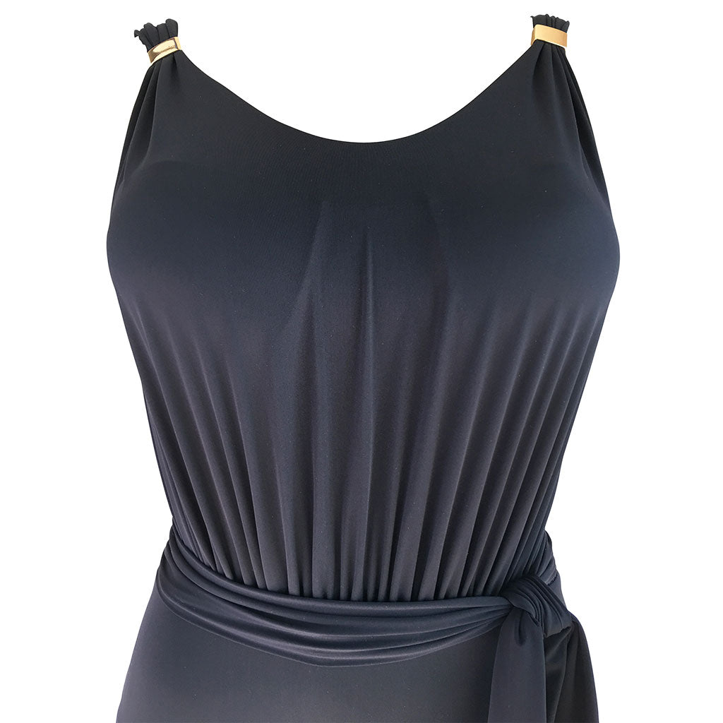 Classic Black Tunic One Piece Swimsuit