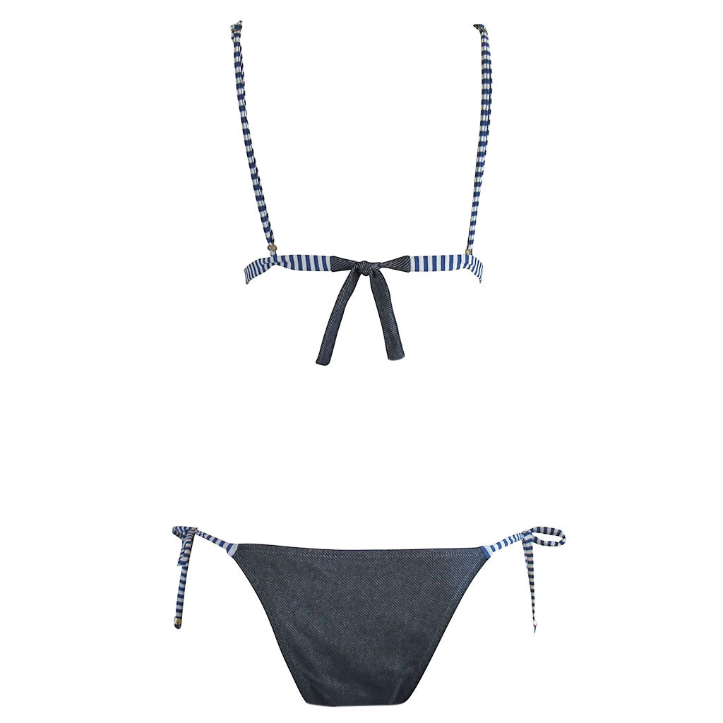 Liquido Denim Bikini - Blue Stripe