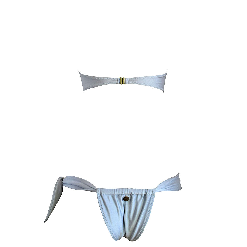 La Sirene Mel Bandeau Bikini - Silver