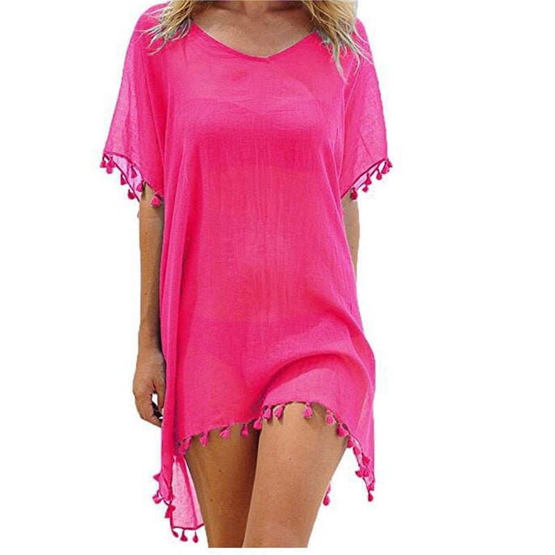 Tassels Beach Wear Women Swimsuit Cover Up Swimwear Bathing Suits Summer