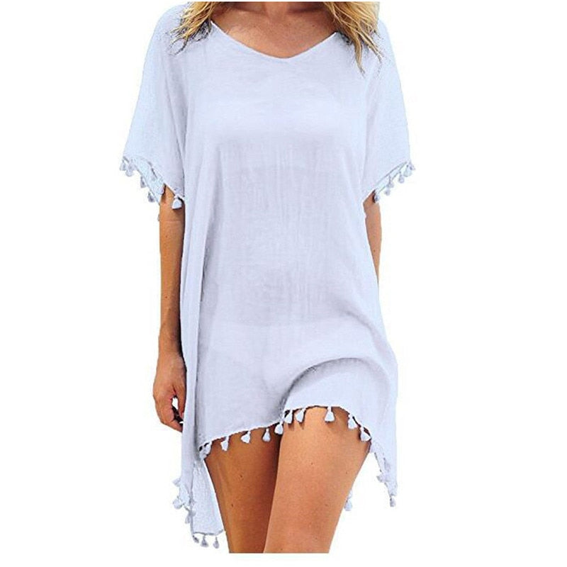 Tassels Beach Wear Women Swimsuit Cover Up Swimwear Bathing Suits Summer