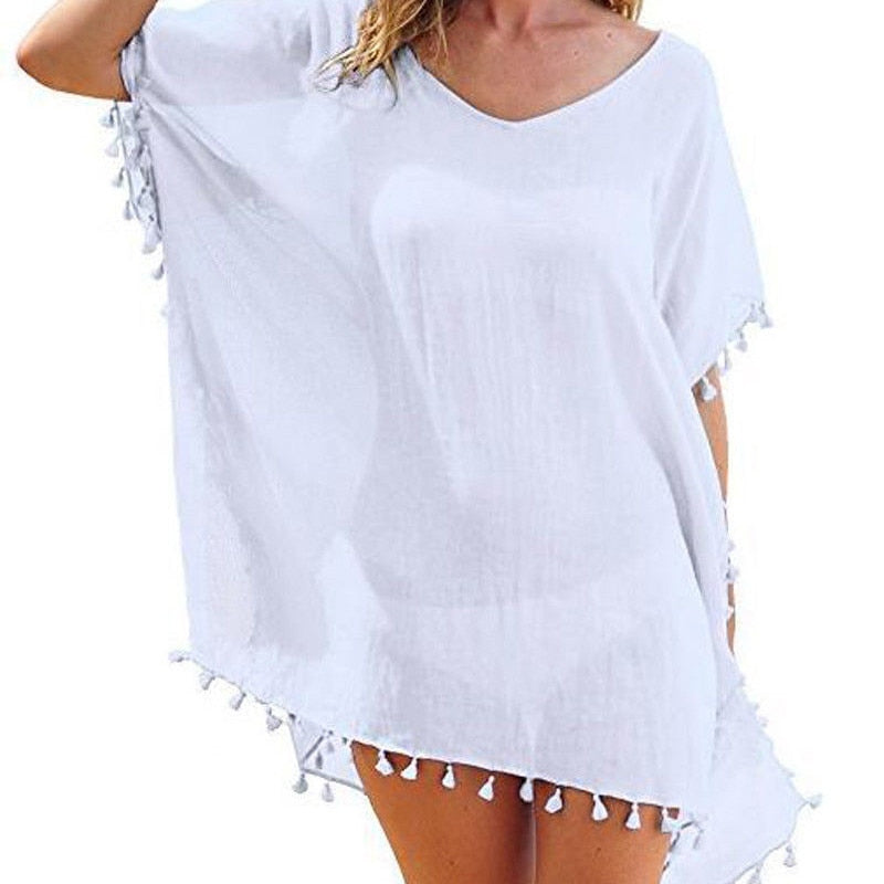 Tassels Beach Wear Women Swimsuit Cover Up Swimwear Bathing Suits Summer