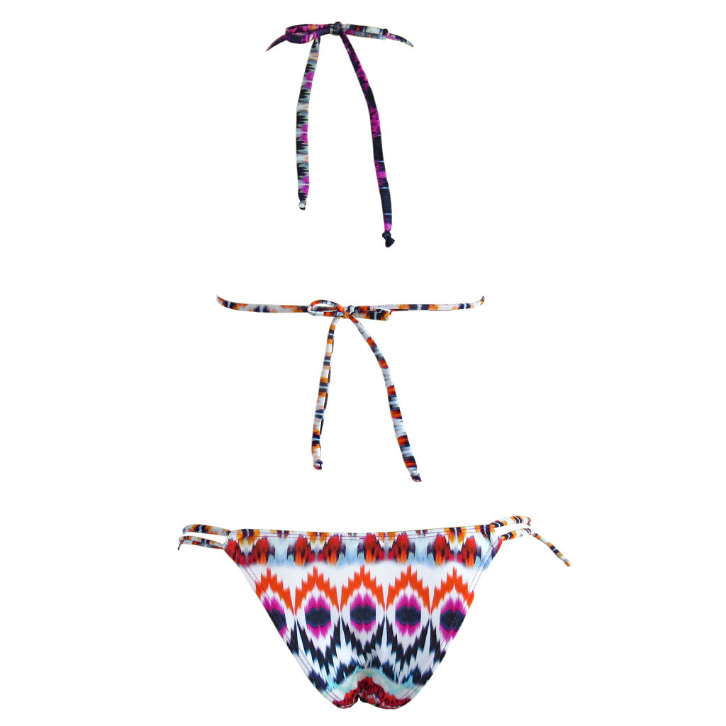 brazilian bikini cute back view string beads tassels