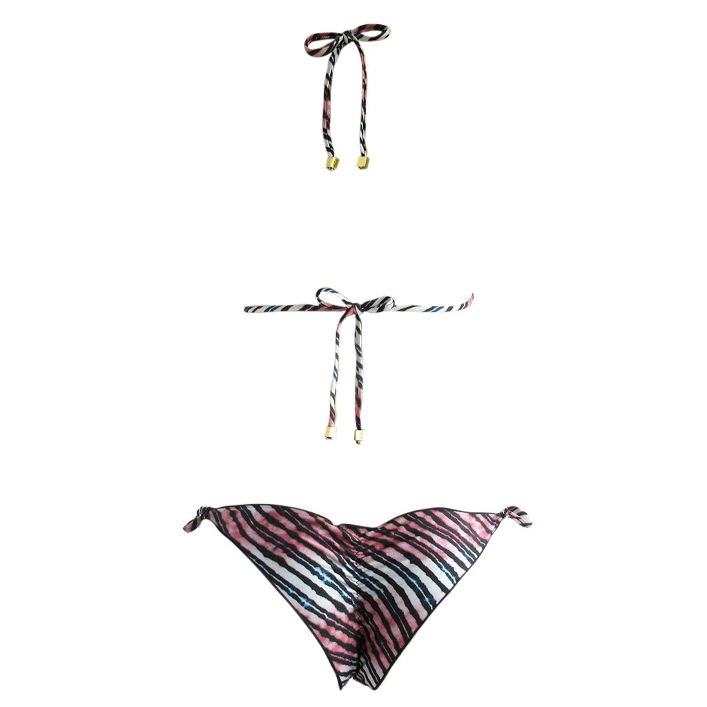 La Bamba Silverlake Striped Triangle Bikini