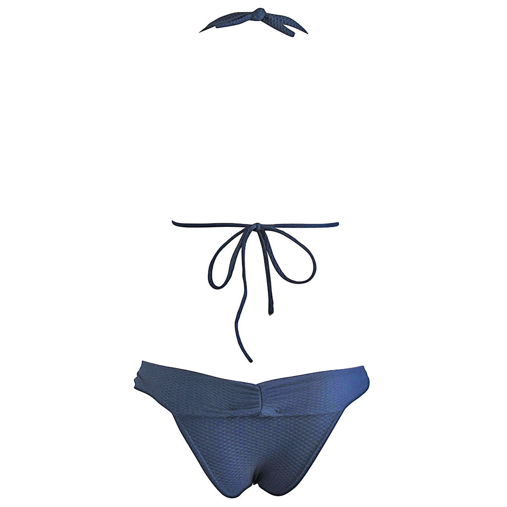 Brigitte Turquesa Navy Blue Triangle Bikini