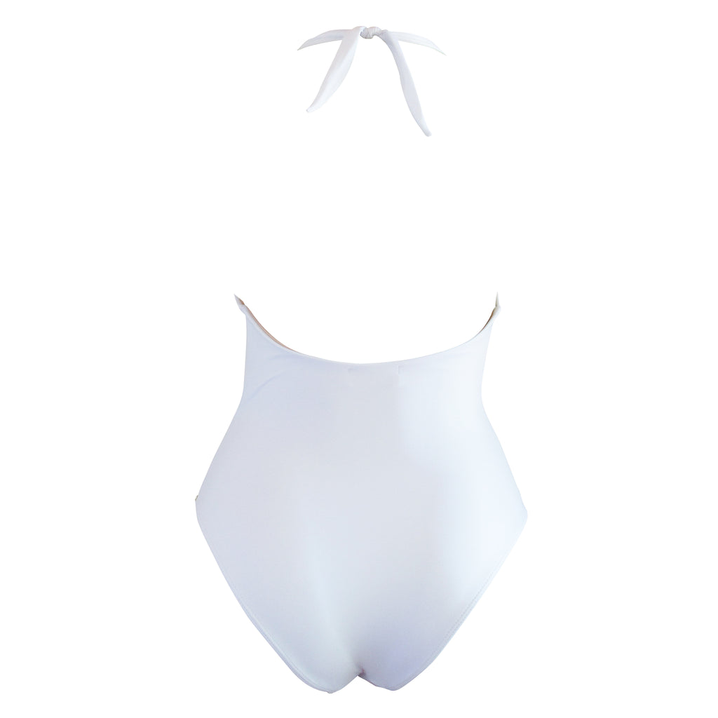 Brigitte Aline One Piece Womens Swimsuit - White