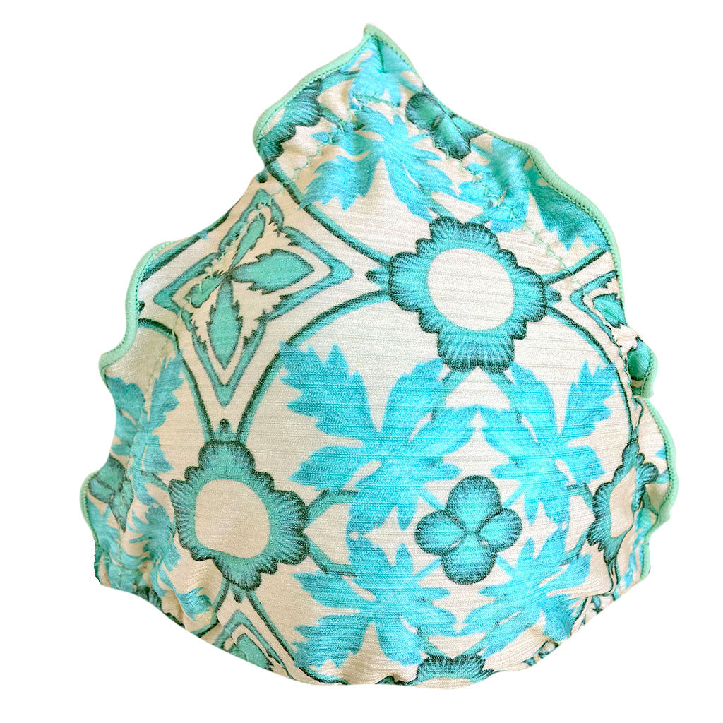 cia maritima turquoise casablanca moroccan print close up