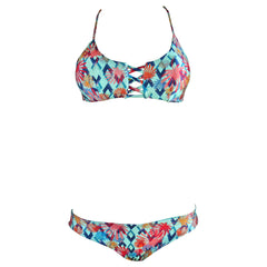 ビキニ　turquoise blue co. 新品 Tropical Turquoise Bralette Bikini - Zuzu Swim - Cia.Maritima