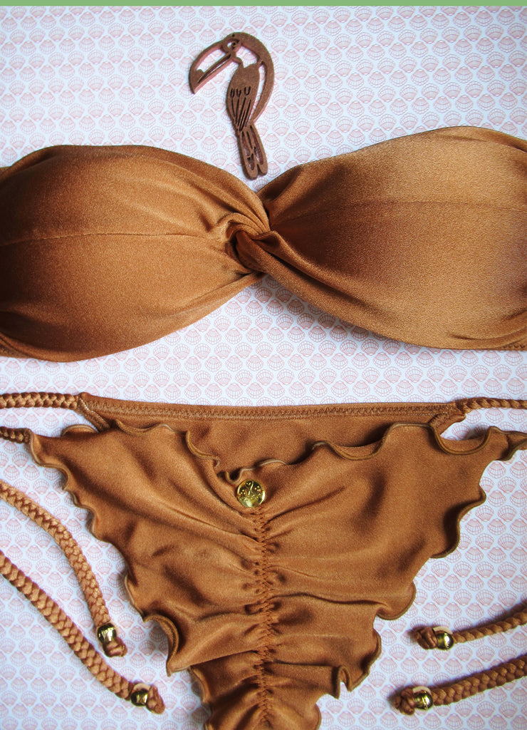 La Sirene Betin Bandeau Bikini - Copper
