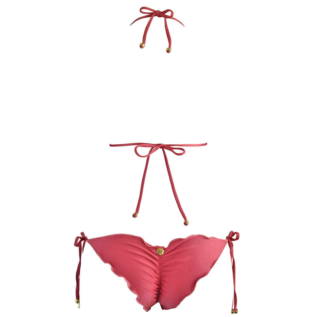 La Sirene Sunshine Triangle Bikini - Guava Red