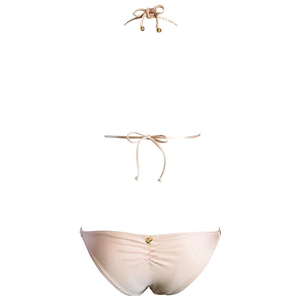 La Sirene Lila II Braided Triangle Bikini - Nude